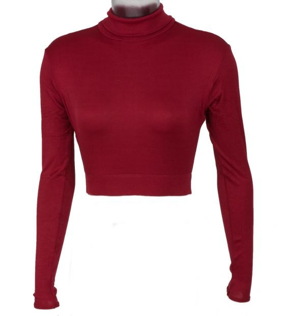 TURTLENECK MIDRIFF BODYSUIT 00411 - Main Image