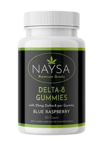 Naysa Delta-8 Vegan Gummies 25mg/30 ct