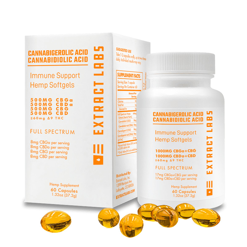Extract Labs CBDa & CBGa Softgels