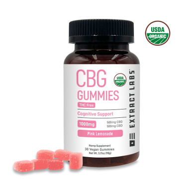 Extract Labs CBG+CBD Gummies | Broad Spectrum 1000mg