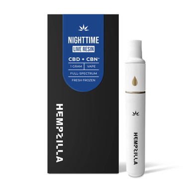 Hempzilla Nighttime CBD+CBN Full Spectrum Live Resin 1G Vape