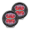 Rigid 360-Series 4IN LED Lights With Red Backlight (Drive)