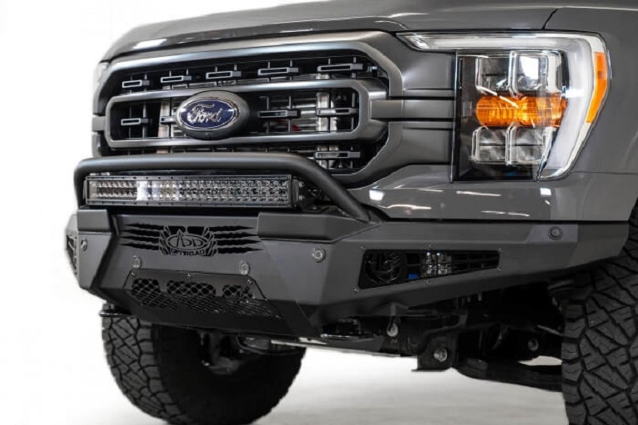 ADD HoneyBadger Front Bumper With Top Hoop For 2021+ Ford F-150 - F197431040103