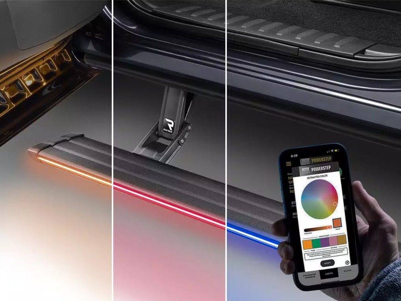 AMP Research PowerStep Vision Running Boards For 21-25 Ford Raptor - 96152-01A