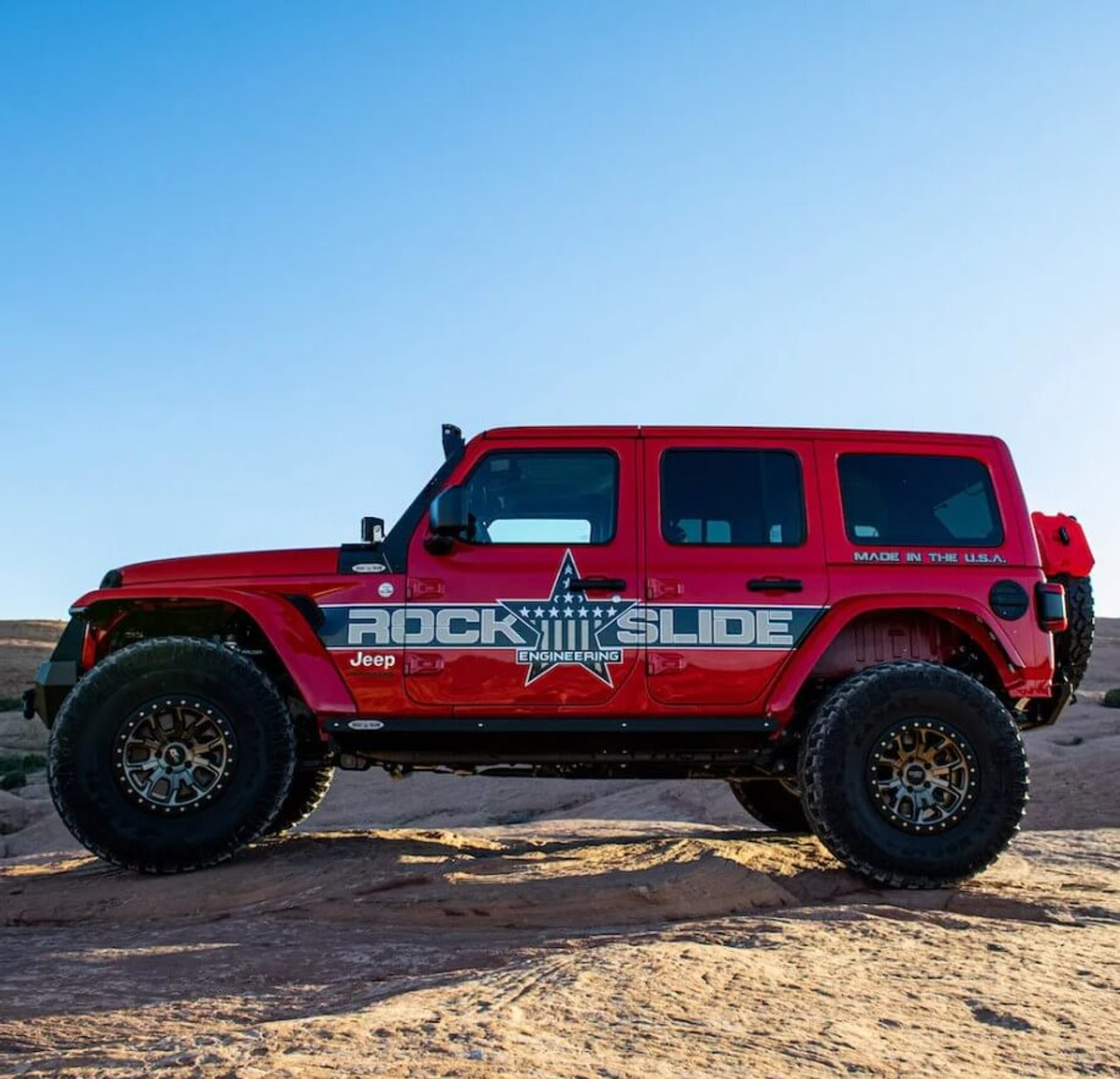 Rock Slide Engineering Step Sliders For 2024+ Jeep Wrangler JLU - BD-SS-301-JL4