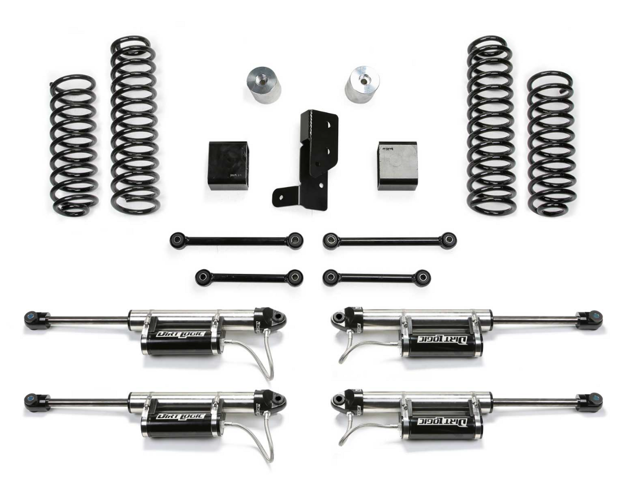 Fabtech 3" Sport Lift Kit W/Dirt Logic Resi Shocks For Wrangler JLU – K4108DL