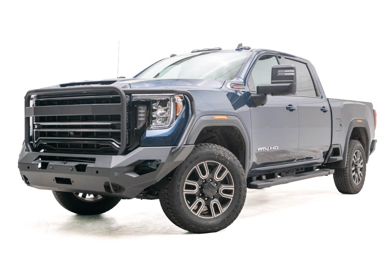 Fab Fours Matrix Front Bumper With Full Guard For 2020+ GMC Sierra HD - GM20-X5050-1