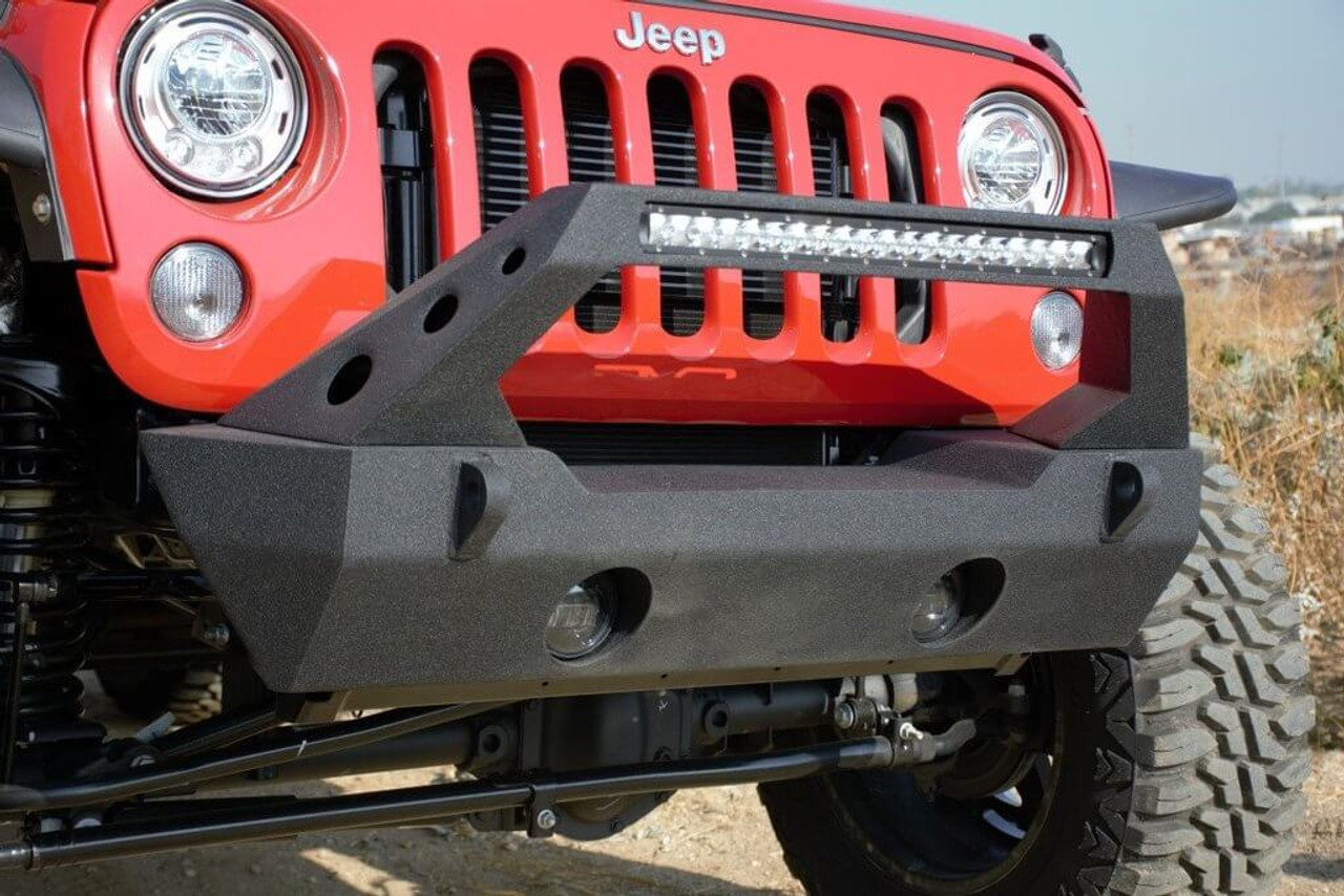 DV8 FS-25 Stubby Front Bumper For Jeep Wrangler JK/JL/Gladiator - FBSHTB-25