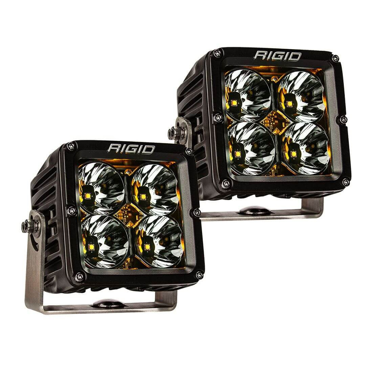 Rigid Radiance Pod XL LED Lights With Amber Backlight - 32205
