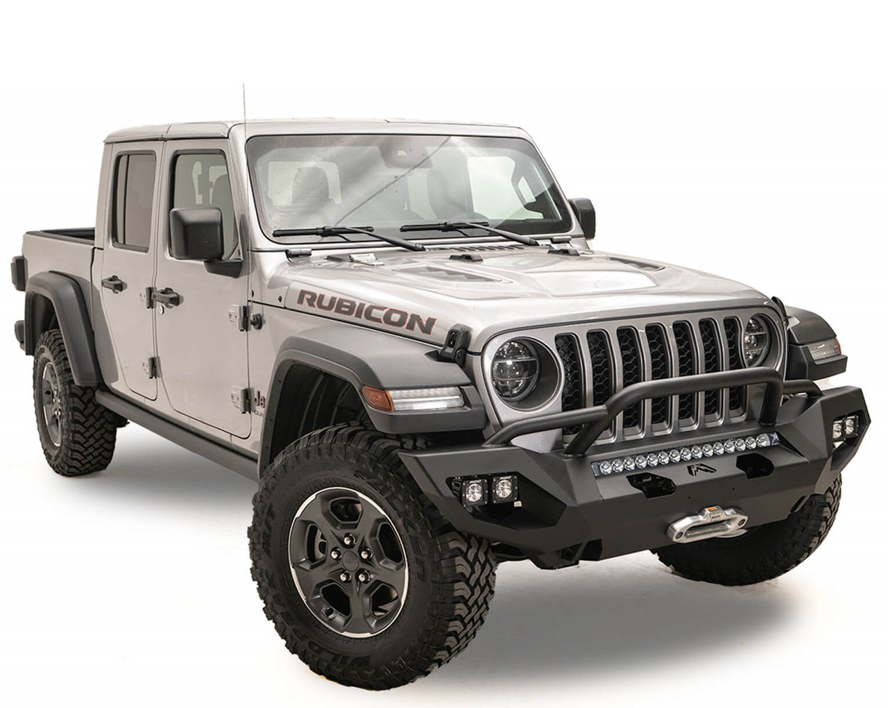 Fab Fours Matrix Front Bumper W/Guard For Jeep Wrangler JL/Gladiator - JL18-X4652-1