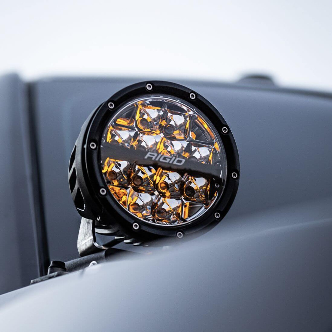 Rigid 360-Series 6IN LED Lights With Amber Backlight (Drive)