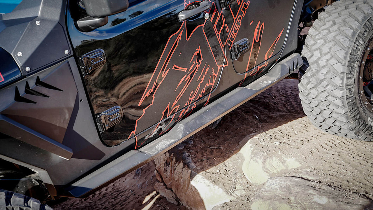 Fab Fours Rock Sliders For Jeep Wrangler JL - JL18-G1550-1