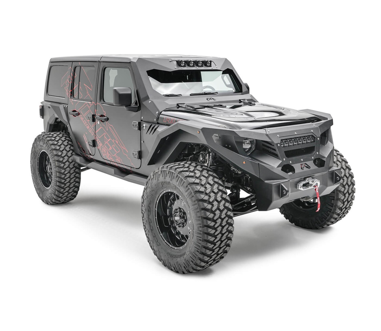 Fab Fours Rock Sliders For Jeep Wrangler JL - JL18-G1550-1