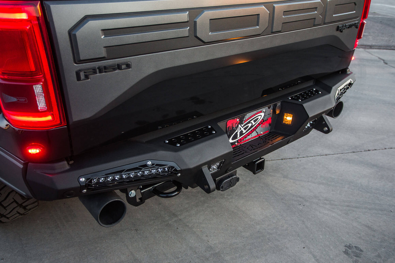 ADD HoneyBadger Rear Bumper With 10" Lights For 17-20 Ford Raptor - R117321430103