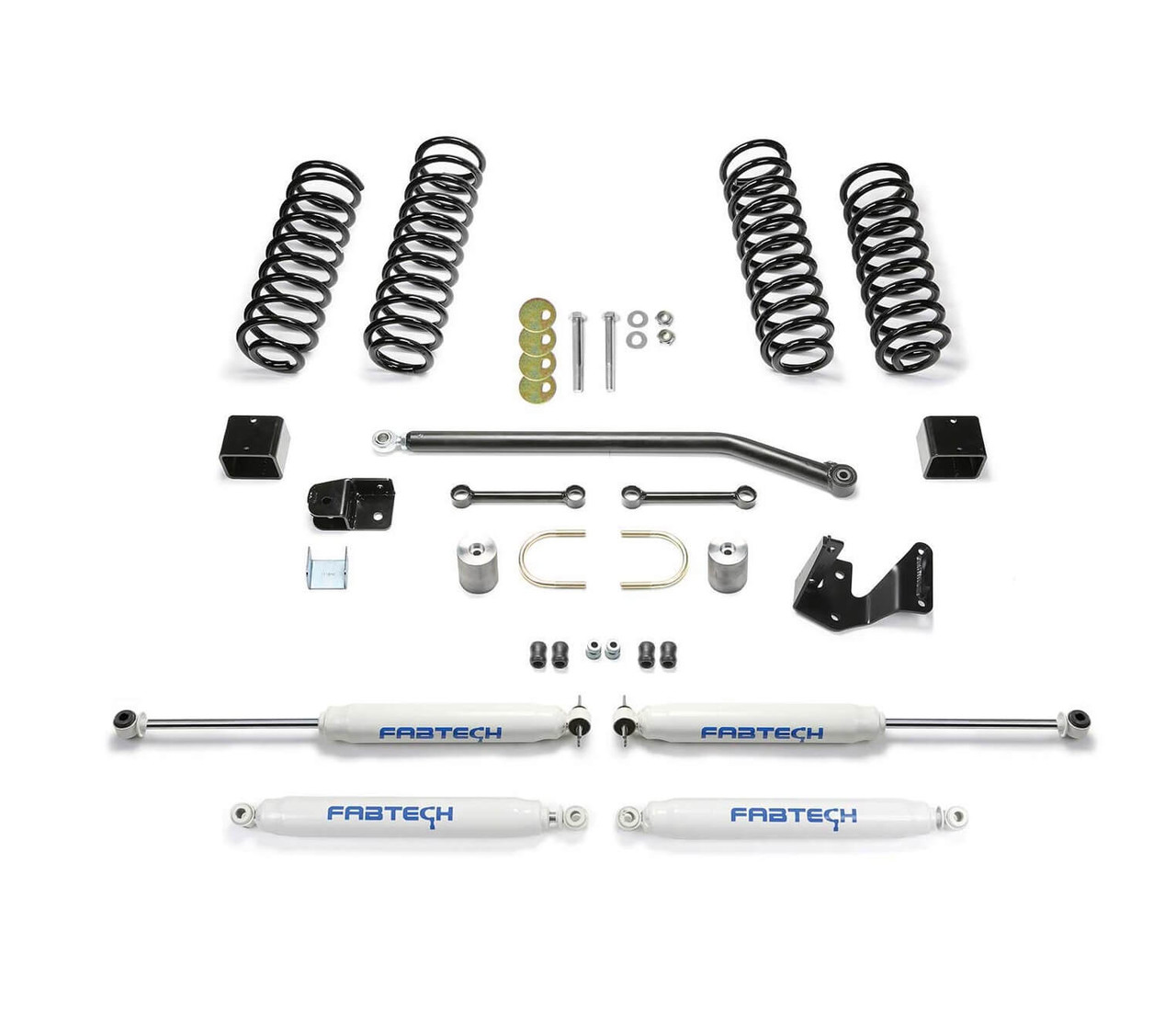 Fabtech 3" Sport II Lift Kit With Shocks For Jeep Wrangler JKU - K4086