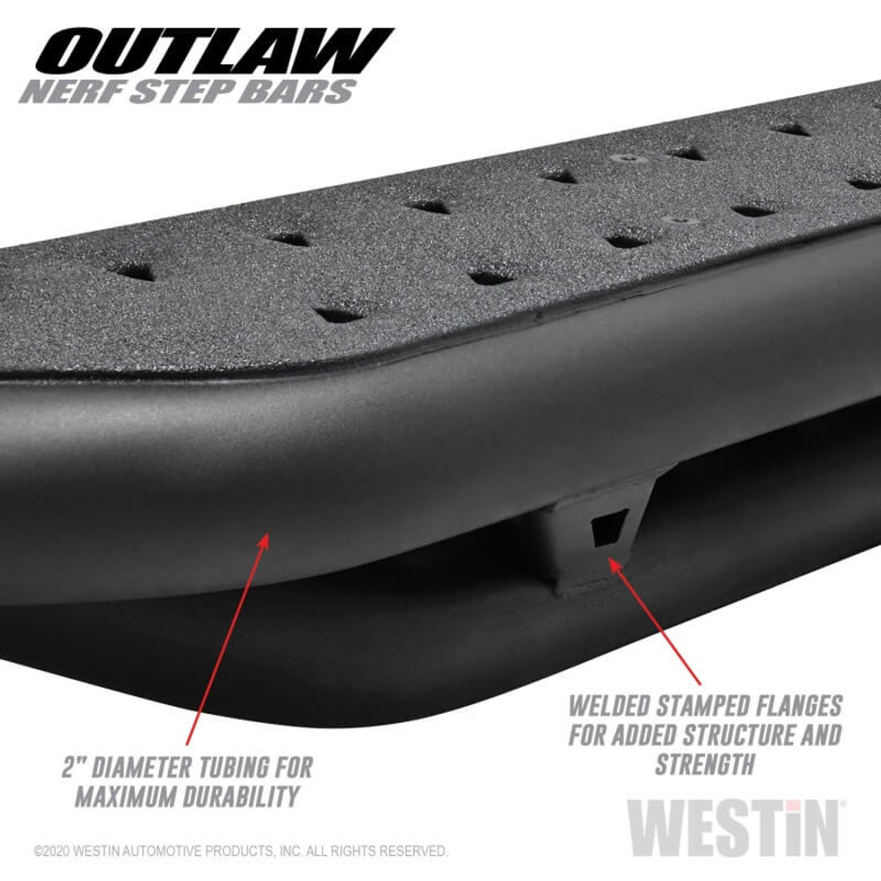 Westin Outlaw Nerf Step Bars For 2014+ Toyota 4Runner - 58-53835