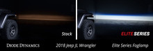 Diode Dynamics Elite White LED Fog Lights For Jeep Wrangler JL (Metal Bumper) - DD5163P