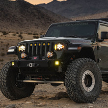 Baja Designs Amber DOT LP6 LED Headlight Kit For 18-25 Jeep Wrangler JL (Factory LED) - 44-8303