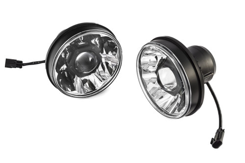 KC HiLiTES Gravity® Led Pro 7" Headlight Dot For 07-18 Jeep Wrangler JK - 42341