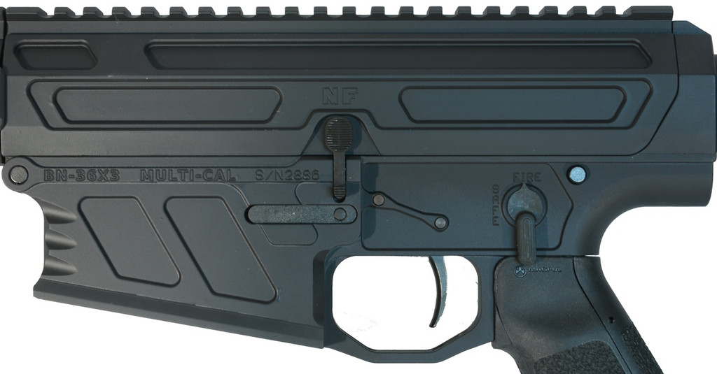 Noreen BN36X3 Carbine- X with 16" Barrel 30-06, up close left