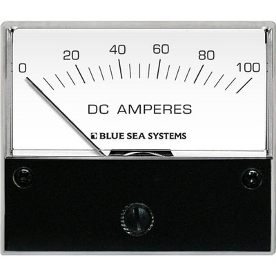 Blue Sea 8017 DC Analog Ammeter - 2-3/4" Face, 0-100 Amperes DC Blue Sea 8017 DC Analog Ammeter - 2-3/4" Face, 0-100 Amperes DC