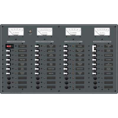 Blue Sea 8095 AC Main +8 Positions / DC Main +29 Positions Toggle Circuit Breaker Panel   (White Switches) Blue Sea 8095 AC Main +8 Positions / DC Main +29 Positions Toggle Circuit Breaker Panel   (White Switches)