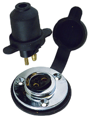 Perko 1190DP0CHR Chrome Plated Zinc Watertight Electrical Deck Connection Perko 1190DP0CHR Chrome Plated Zinc Watertight Electrical Deck Connection