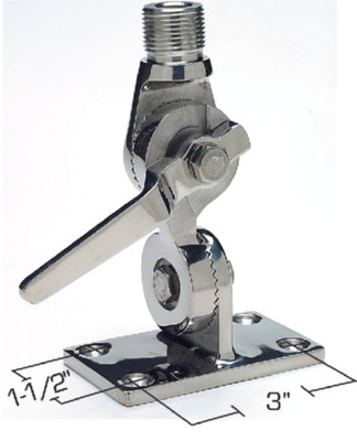 Seachoice 19531 4-Way Antenna Ratchet Mount - Stainless Steel Seachoice 19531 4-Way Antenna Ratchet Mount - Stainless Steel