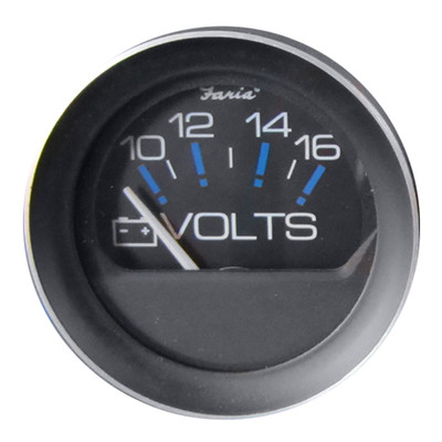 Faria Coral 2" Voltmeter (10-16 VDC) Faria Coral 2" Voltmeter (10-16 VDC)