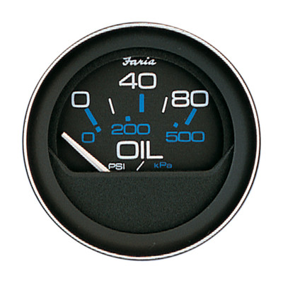 Faria Coral 2" Oil Pressure Gauge (80 PSI) Faria Coral 2" Oil Pressure Gauge (80 PSI)
