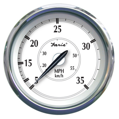 Faria Newport SS 4" Speedometer - 0 to 35 MPH Faria Newport SS 4" Speedometer - 0 to 35 MPH