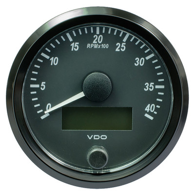 VDO SingleViu 80mm (3-1/8") Tachometer - 4,000 RPM VDO SingleViu 80mm (3-1/8") Tachometer - 4,000 RPM