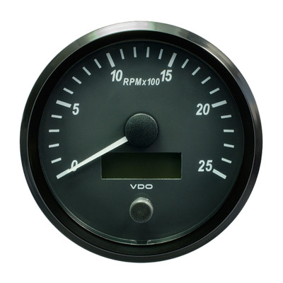 VDO SingleViu 100mm (4") Tachometer - 2500 RPM VDO SingleViu 100mm (4") Tachometer - 2500 RPM