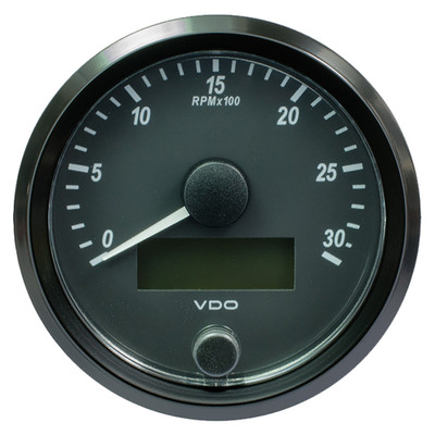 VDO SingleViu 80mm (3-1/8") Tachometer - 3000 RPM VDO SingleViu 80mm (3-1/8") Tachometer - 3000 RPM