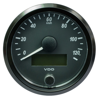 VDO SingleViu 80mm (3-1/8") Speedometer - 140MPH VDO SingleViu 80mm (3-1/8") Speedometer - 140MPH