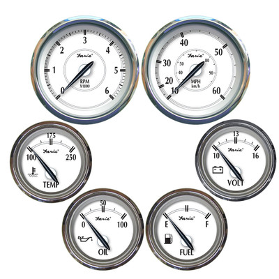 Faria Newport SS Inboard 6 Gauge Box Set Faria Newport SS Inboard 6 Gauge Box Set