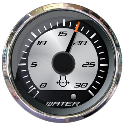 Faria Platinum 2" Water Pressure Gauge - 30 PSI Faria Platinum 2" Water Pressure Gauge - 30 PSI