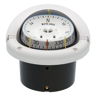 Ritchie HF-743W Helmsman Compass - Flush Mount - White Ritchie HF-743W Helmsman Compass - Flush Mount - White
