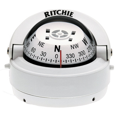 Ritchie S-53W Explorer Compass - Surface Mount - White Ritchie S-53W Explorer Compass - Surface Mount - White