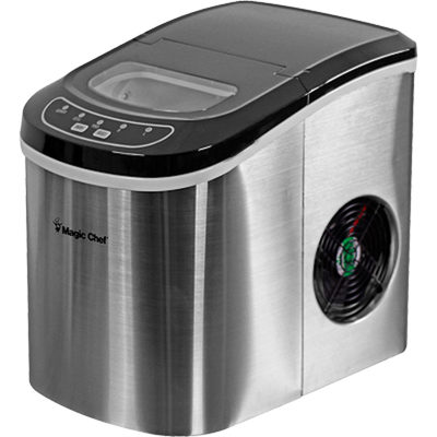 Ice Maker, 27 lbs/day, Portable, SS Ice Maker, 27 lbs/day, Portable, SS
