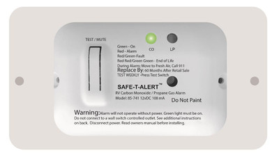 Safe-T-Alert 85 Series Carbon Monoxide Propane Gas Alarm - 12V - White Safe-T-Alert 85 Series Carbon Monoxide Propane Gas Alarm - 12V - White