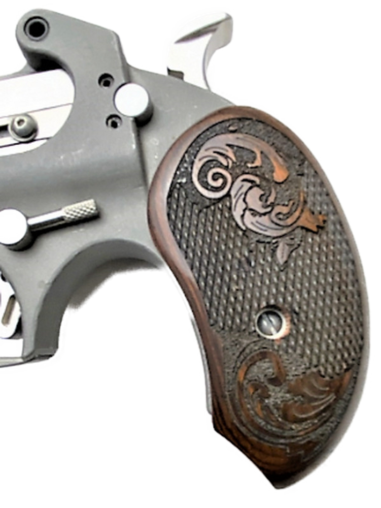 Gentleman Scroll Rosewood XL Grips Bond Arms Multi Model Derringer