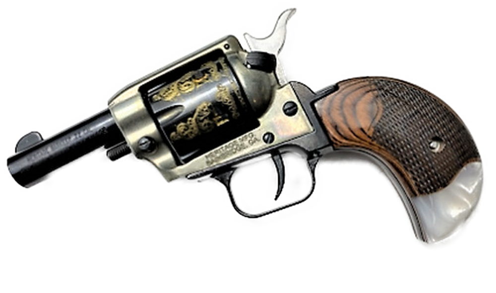 The Rosewood w/Synthetic Pearl Bird's Head Version for Heritage Arms .22 & .22 magnum