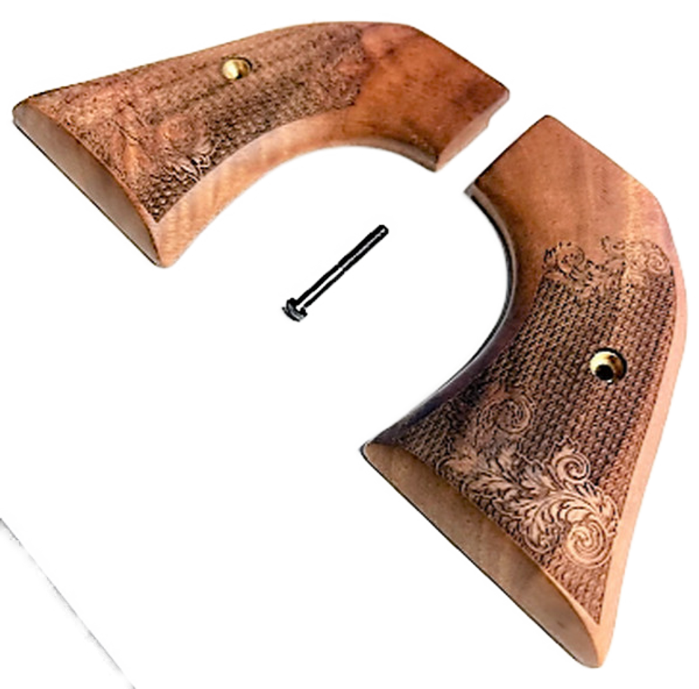 Ruger Wrangler Walnut GRIPS + Super models Scroll carved. - Premium Gun ...