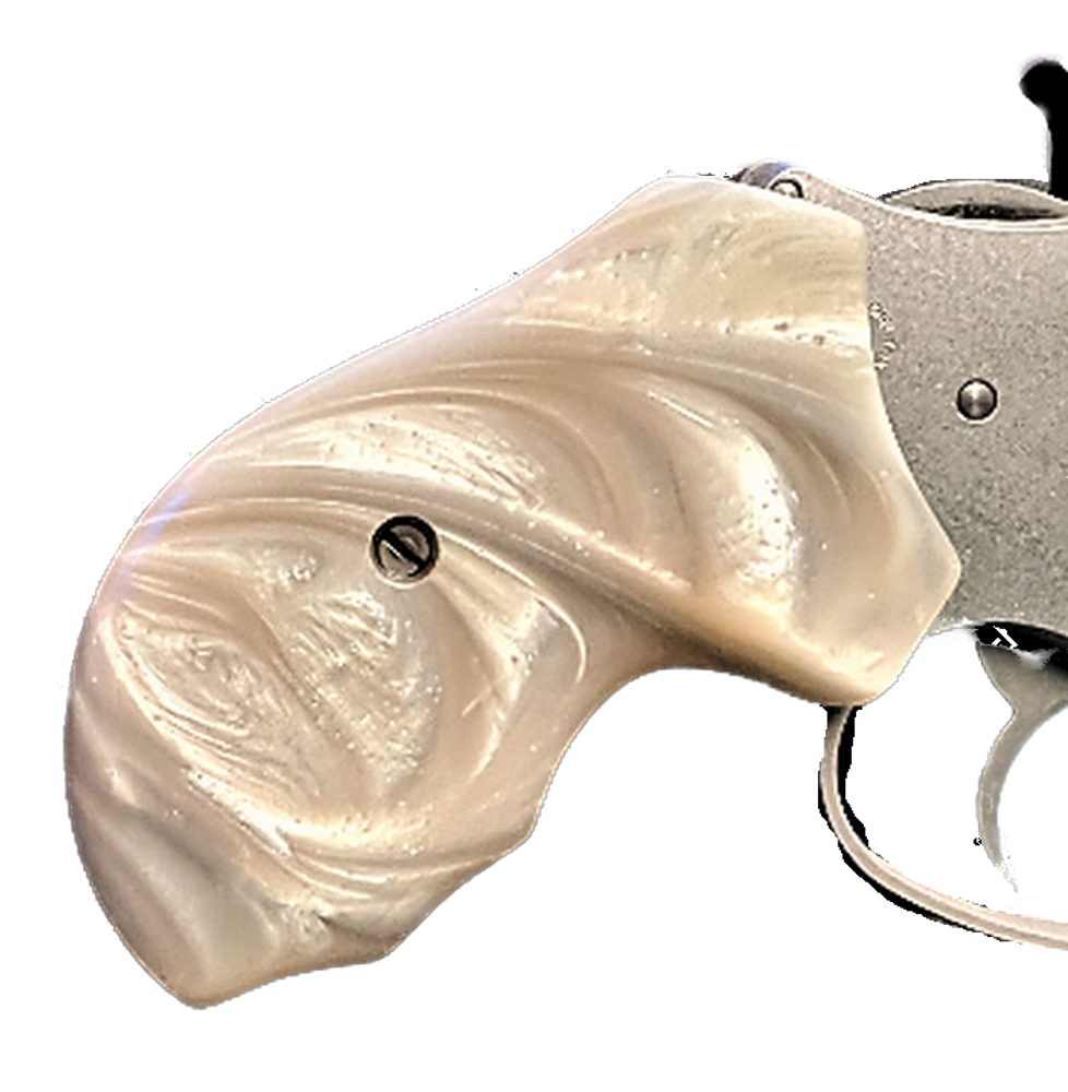 Charter Arms Grips universal fit White Fire Pearl wrap