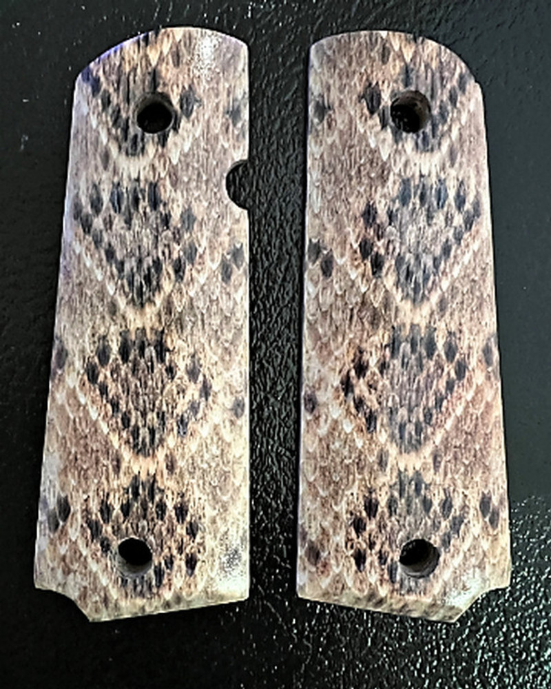 1911 grips Diamond Back Rattler UV PRINT Full size wood grips