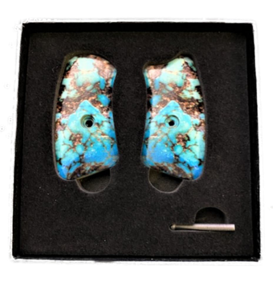 Pearl Ruger SP101 Grips Inserts FAUX Turquoise 3
