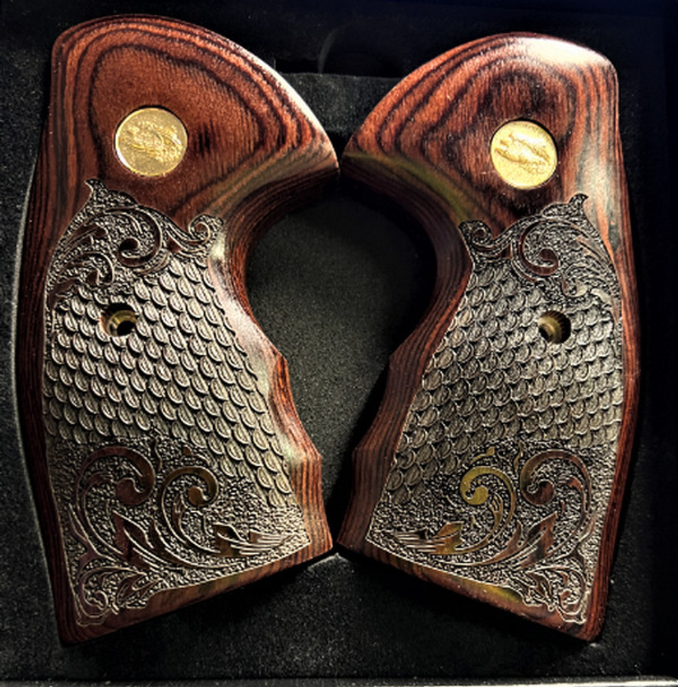 Colt Python Grips 2020 Grips Colt 2021 Anaconda Rosewood Dragon Scale 1002