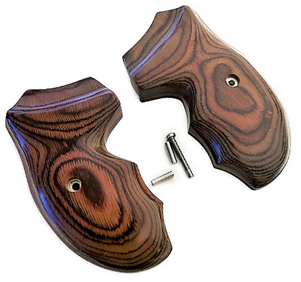 Charter Arms PRO Grips universal fit Rosewood wrap around