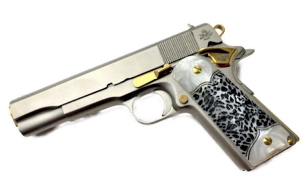 1911 Colt & Clones CUSTOM GUN GRIPS Pearl & Pattern